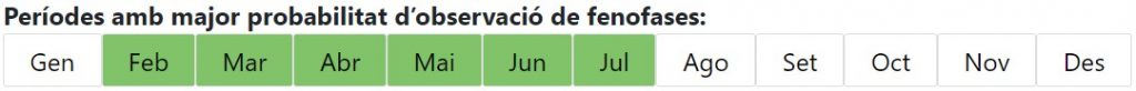 Calendari de les fenofases del timó