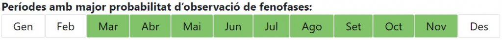 Calendari de les fenofases dels prats dalladors amb fromental