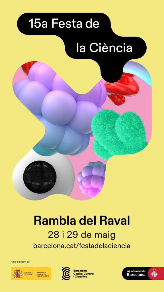 Cartell de la 15a edició de la Festa de la Ciència de Barcelona. Font: Ajuntament de Barcelona