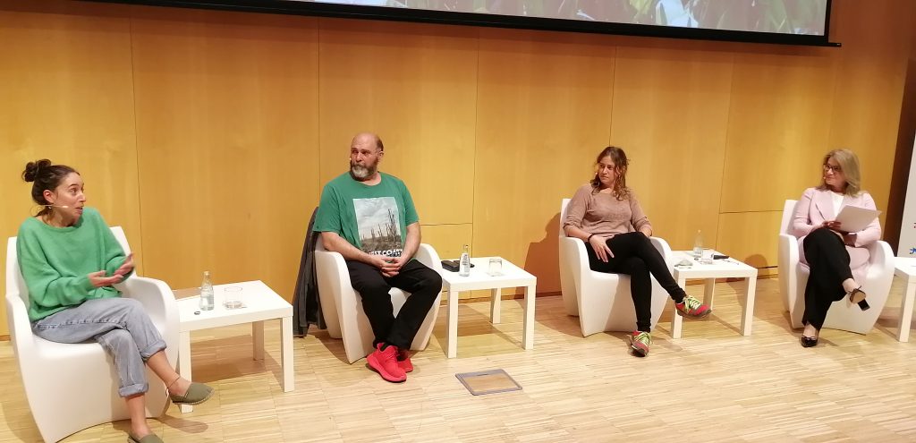 D’esquerra a dreta: Pilar Hurtado, Jose Manuel Sesma, Ester Prat i Alba Cabañas. Font: Gerard Gaya