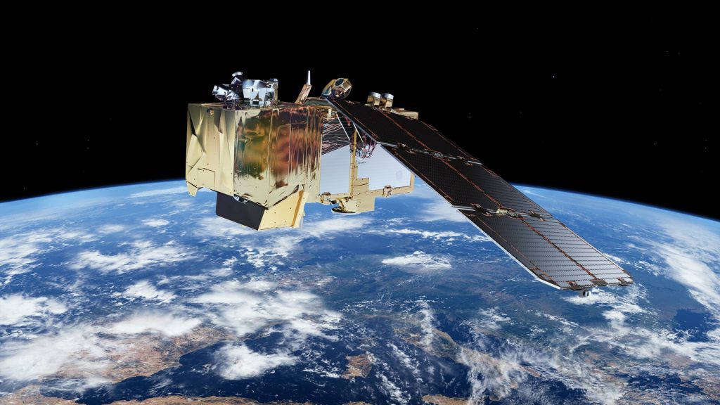 El satèl·lit Sentinel-2 recull dades des de l'espai que posteriorment es combinen amb les dades ciutadanes a través del projecte PhenoTandem. Font: European Space Agency (ESA)