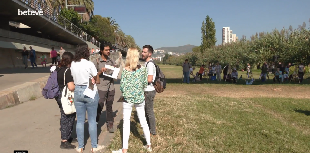 RitmeNatura va estar present a la jornada Va de Besòs. Font: Betevé, Informació i Comunicació de Barcelona