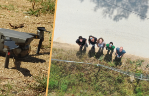 L'equip de RitmeNatura ha dut a terme la primera prova pilot d'observació fenològica mitjançant drons com a part del projecte FenoAula. Font: Abel Pau