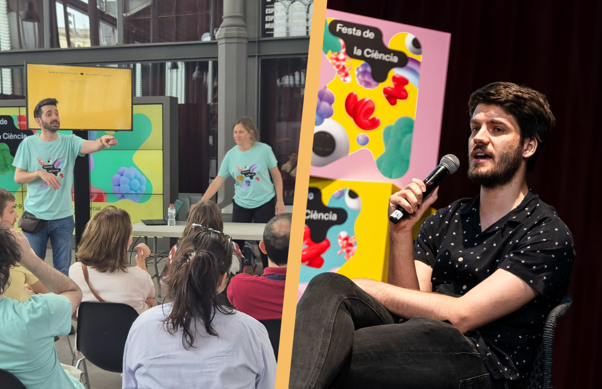 L'observatori RitmeNatura ha participat aquest cap de setmana en l'acte de cloenda del programa Ciència Ciutadana a les Escoles i ha dut a terme un taller sobre fenologia i canvi climàtic en el marc de la 17a Festa de la Ciència de Barcelona. Fonts: Marina Torres i Ajuntament de Barcelona